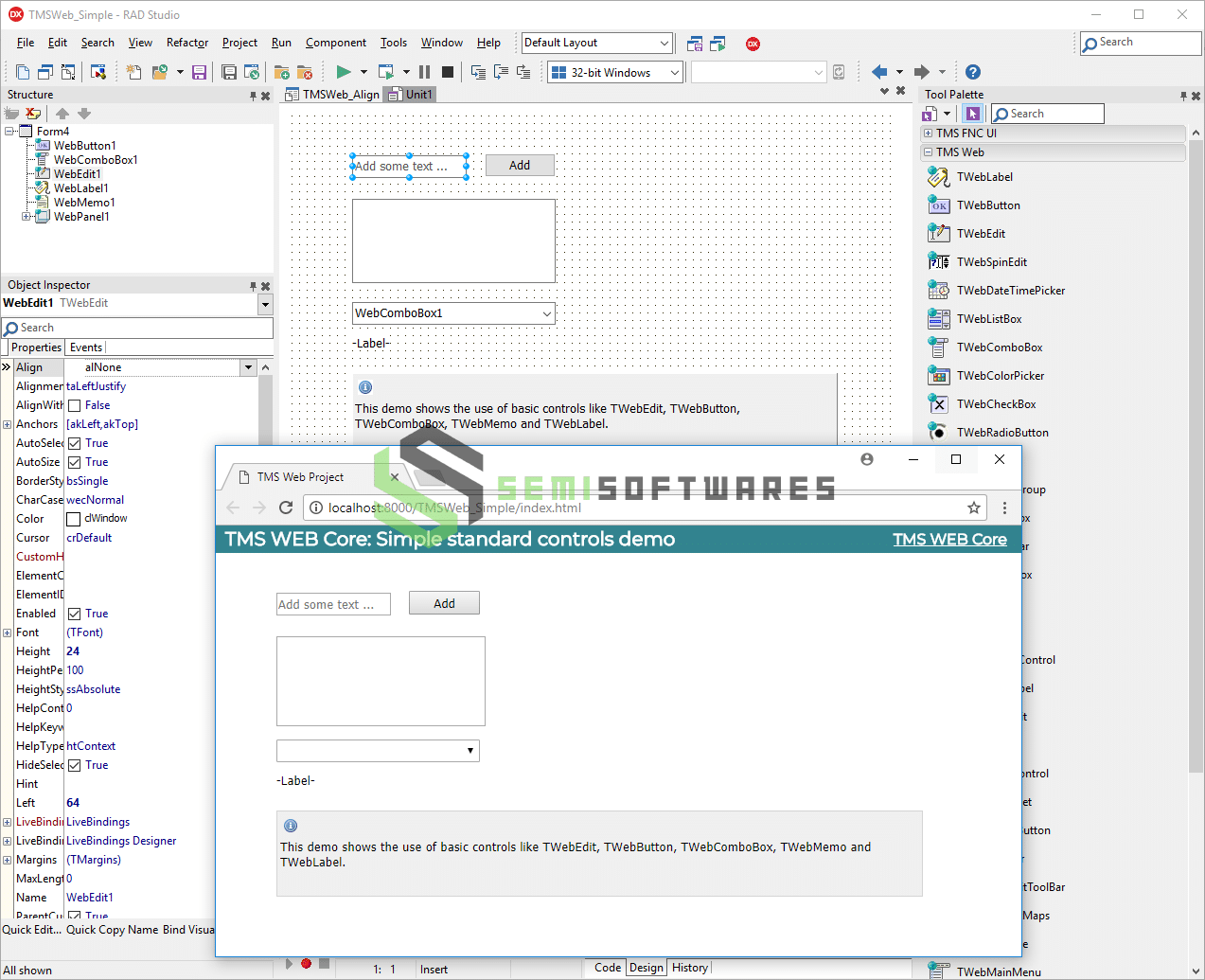 TMS WEB Core for Delphi 1